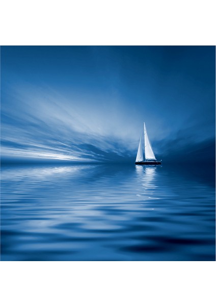 Deniz ve Yelkenliler Doğal Taş Bardak Altlığı 4'lü Set - Natural Stone Coasters fırsatları