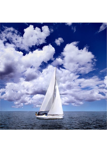 Deniz ve Yelkenliler Doğal Taş Bardak Altlığı 4'lü Set - Natural Stone Coasters indirimleri