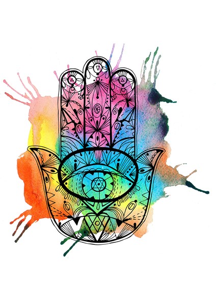 Fatıma'nın Eli Doğal Taş Bardak Altlığı 4'lü Set - Natural Stone Coasters indirimleri