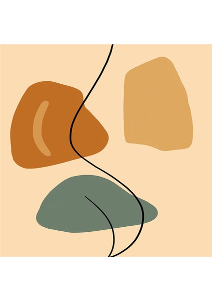 Tasarım Figür Line Art ve Objeler Doğal Taş Bardak Altlığı 4'lü Set - Natural Stone Coasters fırsatları