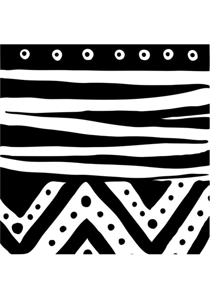 Siyah Beyaz Geometrik Desenler Doğal Taş Bardak Altlığı 4'lü Set - Natural Stone Coasters modelleri