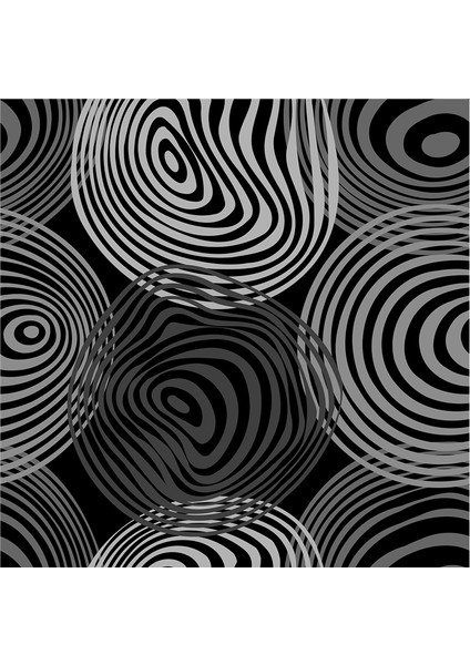 Siyah Beyaz Geometrik Desenler Doğal Taş Bardak Altlığı 4'lü Set - Natural Stone Coasters indirimleri