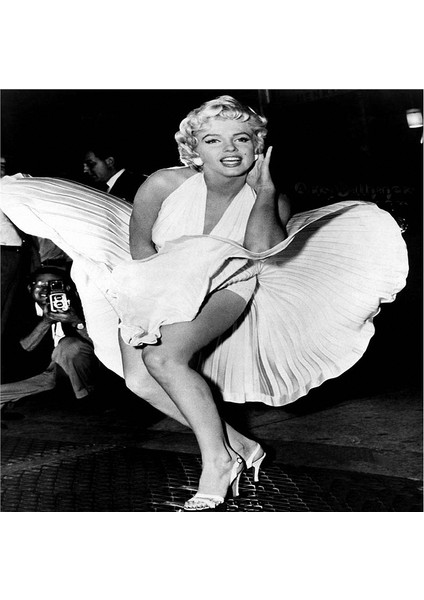 Siyah Beyaz Marilyn Monroe Fotoğrafları Doğal Taş Bardak Altlığı 4'lü Set - Natural Stone Coasters modelleri