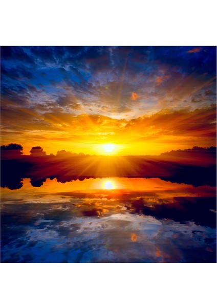 Gün Batımı Tek Ağaçlar Doğal Taş Bardak Altlığı 4'lü Set - Natural Stone Coasters modelleri