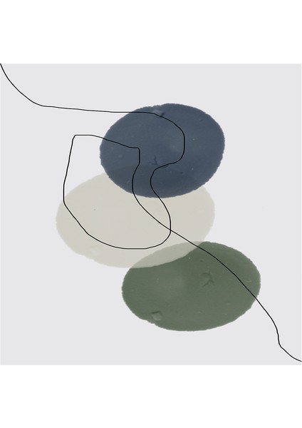 Line Art Soyut Tasarımlar Doğal Taş Bardak Altlığı 4'lü Set - Natural Stone Coasters fırsatları