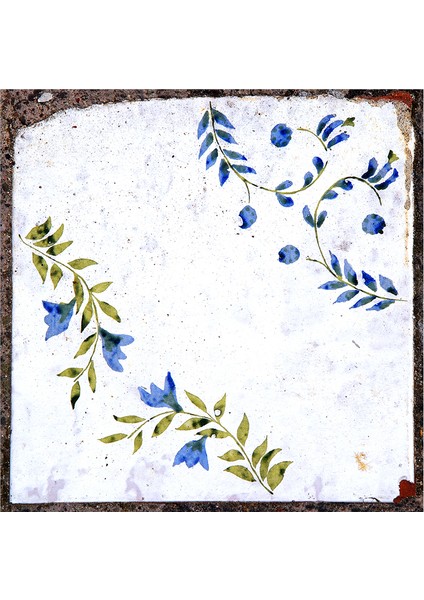 Çiçekli Desenler Doğal Taş Bardak Altlığı 4'lü Set - Natural Stone Coasters indirimleri