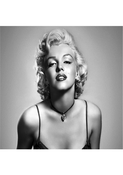 Siyah Beyaz Marilyn Monroe Fotoğrafları Doğal Taş Bardak Altlığı 4'lü Set - Natural Stone Coasters fırsatları