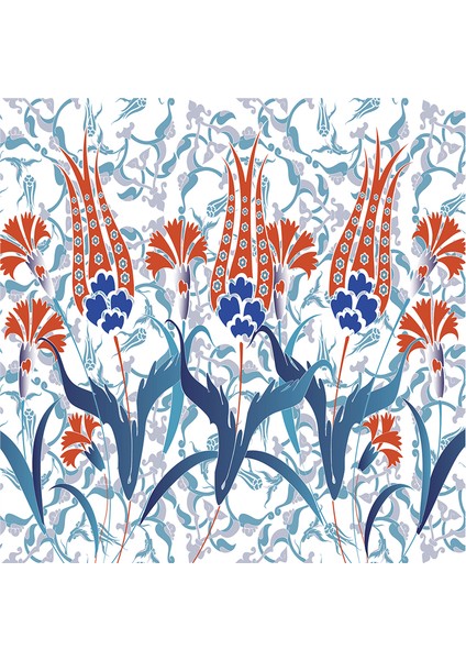 Çini Desenleri Doğal Taş Bardak Altlığı 4'lü Set - Natural Stone Coasters modelleri