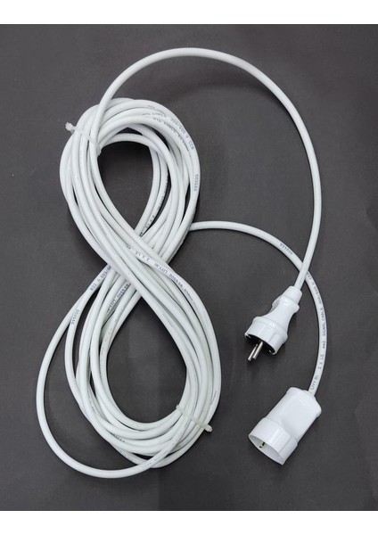 Fişli Prizli Seyyar Uzatma Kablosu Ünal kablo 3x1.5 Ttr Tam Bakır Kablo 5 Metre