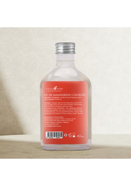 Doğal Mandalina Kolonyası 200 ml - Cam Şişe fırsatları