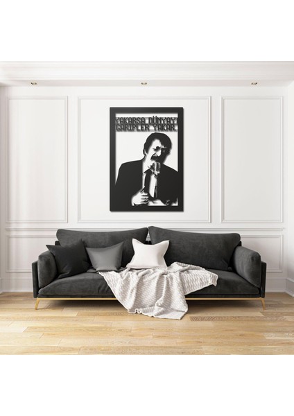 Müslüm Gürses Tasarımlı Metal Duvar Tablosu Dekoratif Ev ve Ofis Için Özel fiyatları