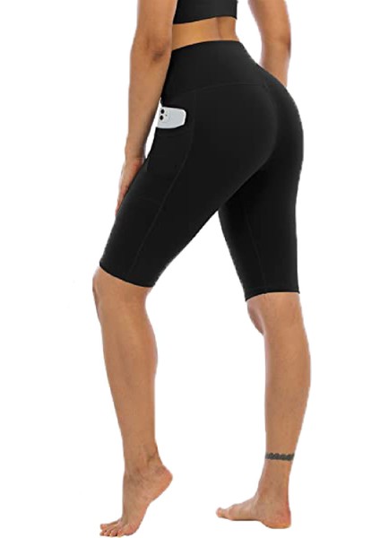 Kadın Yüksekbel Toparlayıcı Cepli Sporcu Dizüstü Tayt Yoga Pilates