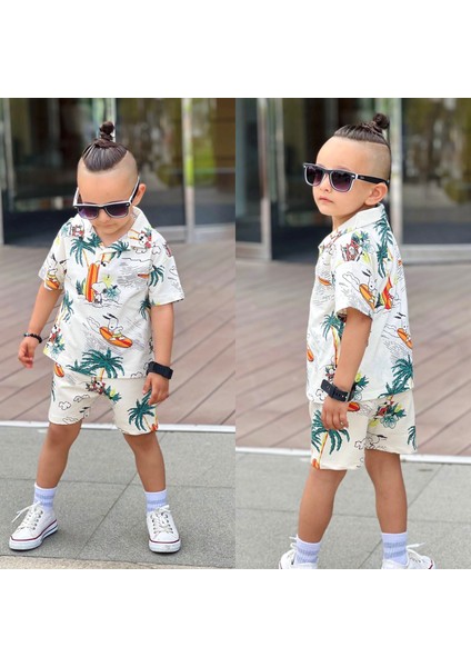 Erkek Çocuk Snoopy Şort Takım 11518