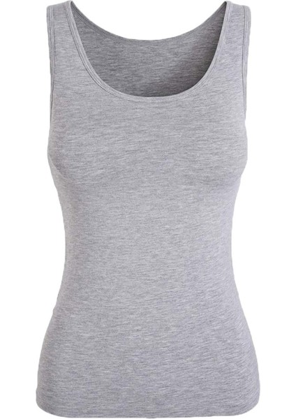 6 Lı Kadın Ribana Geniş (Kalın ) Askılı Kolsuz Atlet