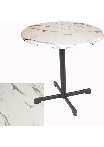 Halley Werzalit Yuvarlak Esb Mutfak Masası Q 80CM - Afyon Mermer