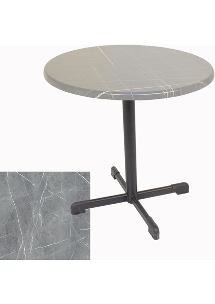 Halley Werzalit Yuvarlak Esb Mutfak Masası Q 80CM - Light Temperado