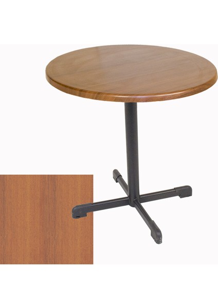 Halley Werzalit Yuvarlak Esb Mutfak Masası Q 80CM - Koyu Ahşap