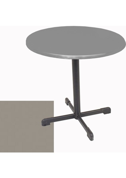 Halley Werzalit Yuvarlak Esb Mutfak Masası Q 80CM - Koyu Gri