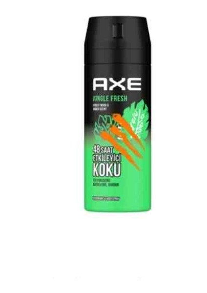 Erkek Sprey Deodorant Jungle Fresh 48 Saat Etkileyici Koku 150 ml
