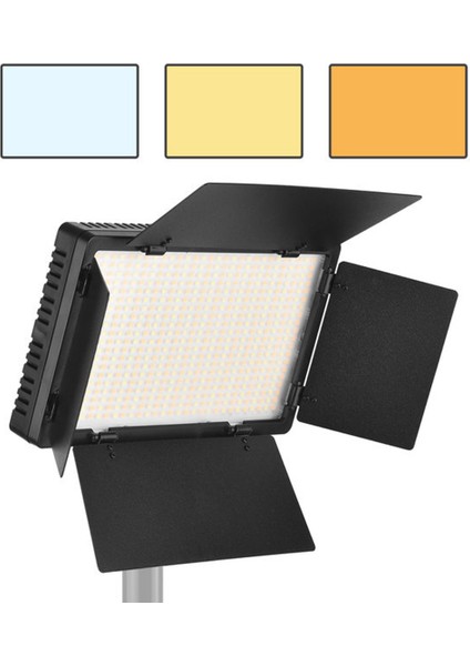 800 LED Pro LED-800 Video Işık Panelli Kamera Işığı Youtube Video Işık Iki Adet Batarya Dahil fırsatları