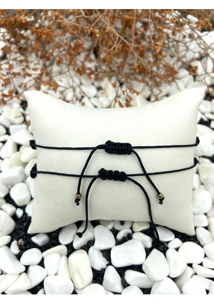 Hematit Doğal Taş Örgülü Mors Alfabesi Çift Sevgili Bilekliği fiyatları