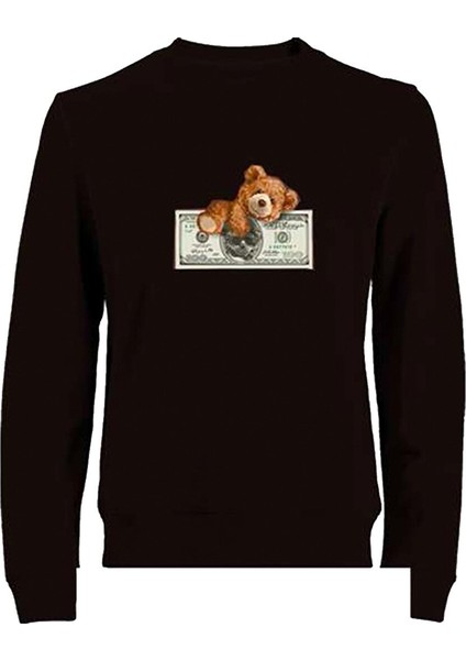 Dolar Teddy Sweatshirt Siyah