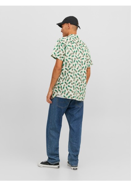 James Palma Conv Erkek Yeşil Desenli Gömlek modelleri