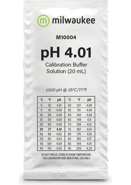 Ph Kalibrasyon Tampon Çözeltisi Ph 4.01 - 20 ml - 1ADET