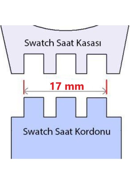 Online Kordon Swatch 19MM YCS-17MM Ygs Uyumlu Hakiki Deri Saat Kordonu Kayışı