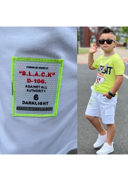 Bugs Bunny Baskılı Yeşil Ikili Yazlık Erkek Çocuk Takım 4-5-7-9-11 Yaş Pamuk fırsatları