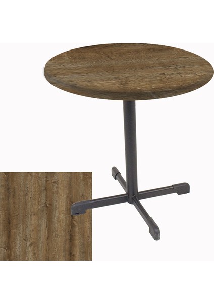 Halley Werzalit Yuvarlak Esb Mutfak Masası Q 70CM - Canyon Hidalgo