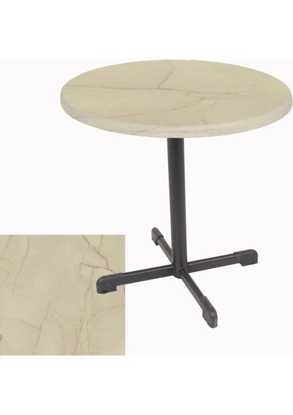 Halley Werzalit Yuvarlak Esb Mutfak Masası Q 70CM - Golden Marble
