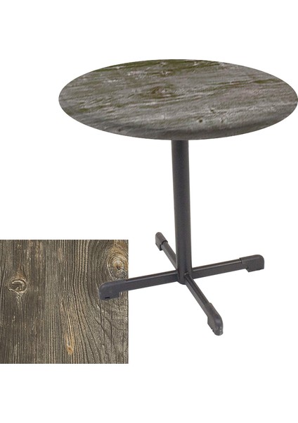 Halley Werzalit Yuvarlak Esb Mutfak Masası Q 70CM - Old Pine