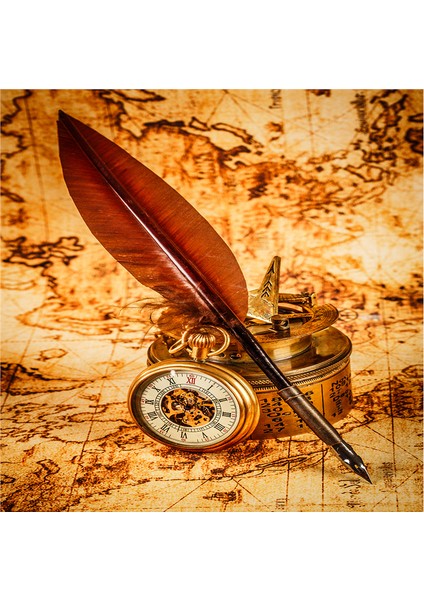 Köstekli Saatler Doğal Taş Bardak Altlığı 4'lü Set - Natural Stone Coasters indirimleri