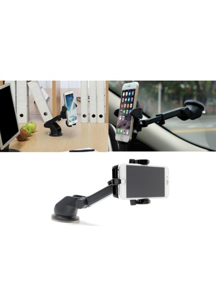 Vantuzlu Torpido Üstü Teleskobik Araç Telefon Tutucu modelleri