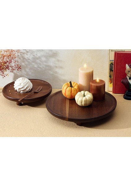 Akazie Ayaklı Sunum Tabağı 24 cm 04STY008082
