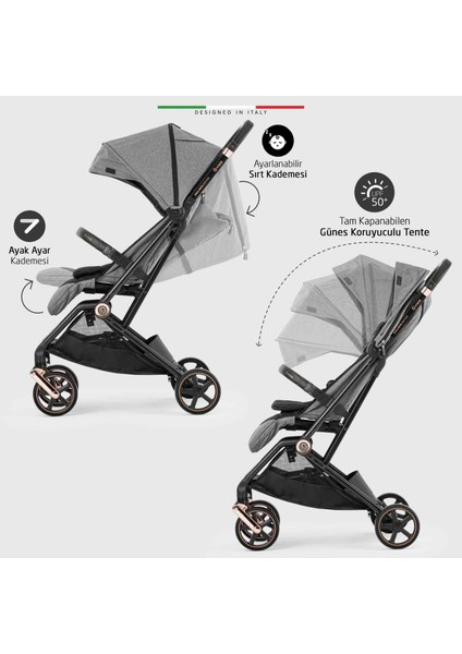 Plane 2 Kabin Tipi Bebek Arabası Rose Kahverengi fırsatları