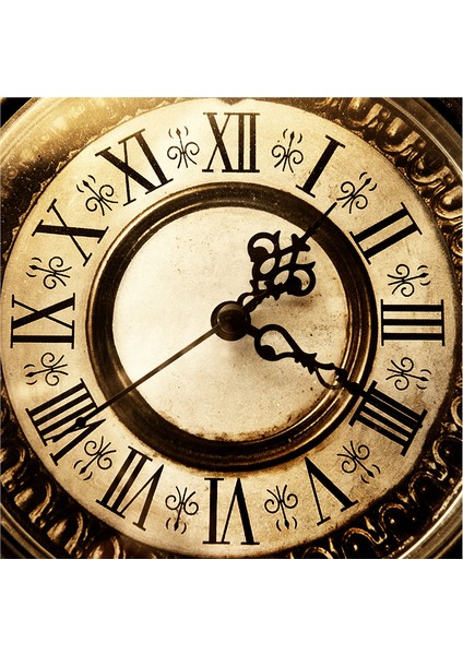 Roma Rakamlı Saatler Doğal Taş Bardak Altlığı 4'lü Set - Natural Stone Coasters indirimleri