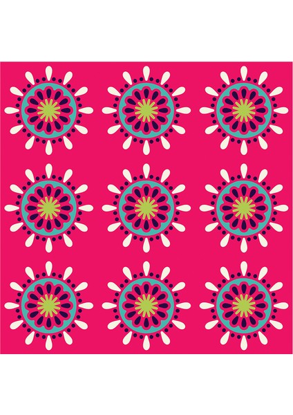 Mandala Desenleri Doğal Taş Bardak Altlığı 4'lü Set - Natural Stone Coasters fırsatları