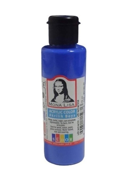 Mona Lisa Akrilik Boya 70 ml Ultramarin Mavi - 2 Adet