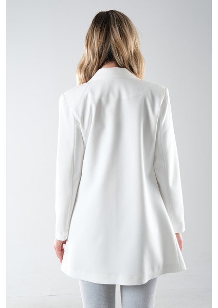 Ekru Astarlı Düğme Kapamalı Blazer Ceket 0105123.147 indirimleri