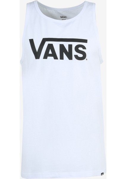 Yuvarlak Yaka Düz Beyaz Erkek T-Shirt VN00055VWHT1 Classic Vans Tank-B