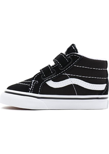 Siyah - Beyaz Bebek Yürüyüş Ayakkabısı VN00018W6BT1 Td Sk8-Mid Reissue V