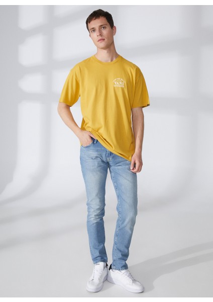 Sarı Erkek Yuvarlak Yaka T-Shirt  VN0006DFG4O1 Ground Up Ss Tee