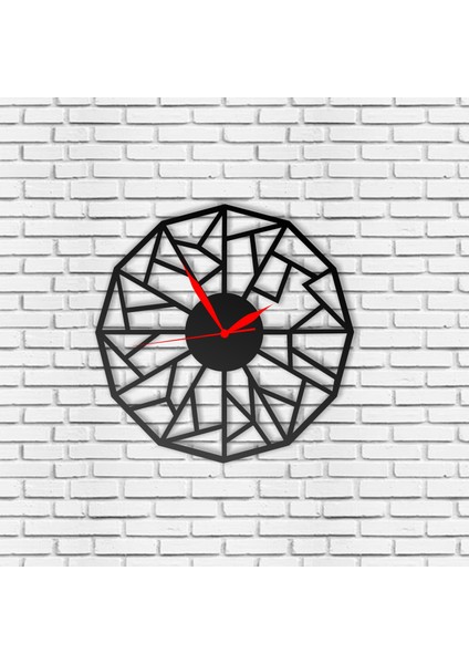 Duvar Saati Düz Sade Geometrik Tasarımlı Ev ve Ofis Dekoratif Metal Duvar Saati fiyatları