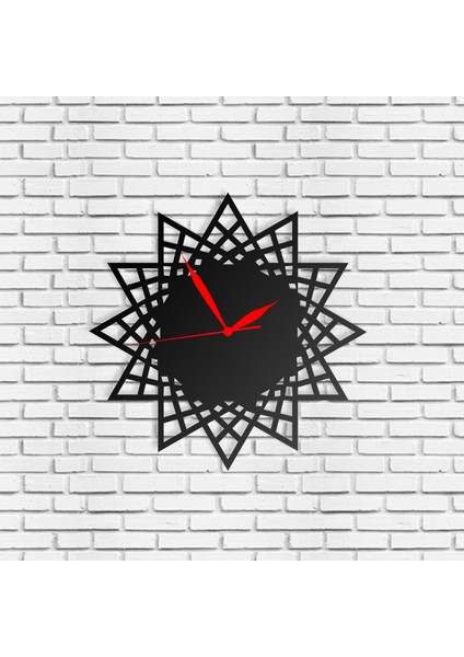 Duvar Saati Düz Sade Geometrik Tasarımlı Ev ve Ofis Dekoratif Metal Duvar Saati fiyatları