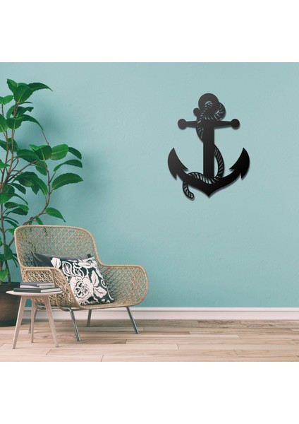 Iskele Demiri Tasarımlı Metal Duvar Tablosu Dekoratif Ev ve Ofis Için Özel