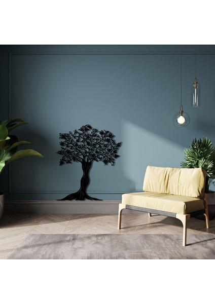 Ağaç Desenli Metal Duvar Tablosu Dekoratif Ev ve Ofis Için Özel Tasarım