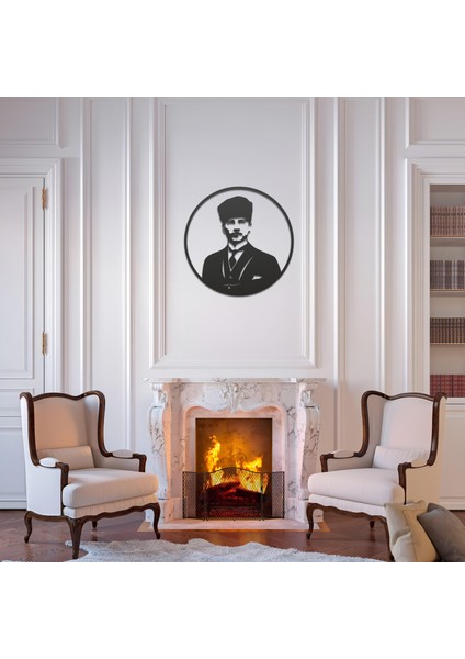 Metal Duvar Tablosu Atatürk Portre Ev ve Ofis Için Özel Tasarım