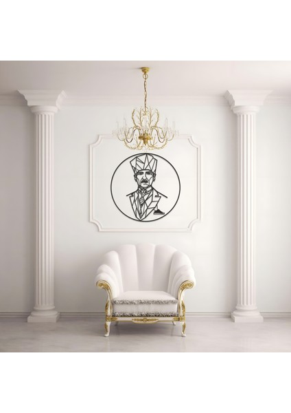 Metal Duvar Tablosu Atatürk Portre Ev ve Ofis Için Özel Tasarım